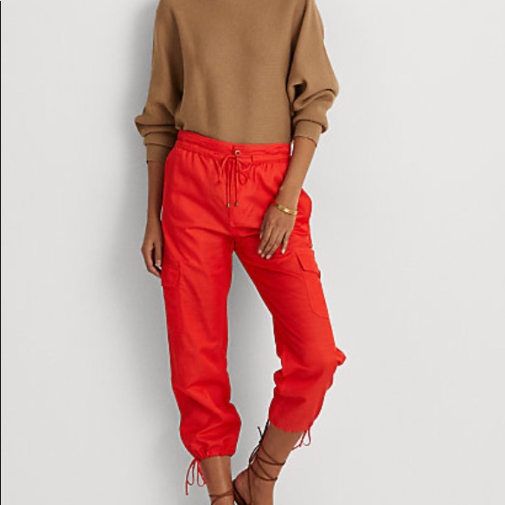 🆕 Ralph Lauren Silk Cargo pants 👖